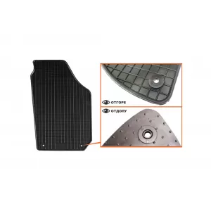 Mochete din cauciuc specifice, potrivite pentru Skoda Roomster 2006-2015, set de 4 piese, culoare neagră-image-6216874