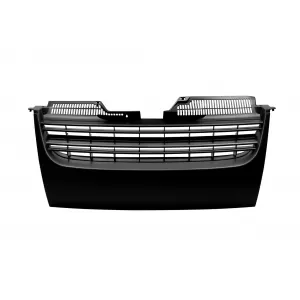Black grille without emblem suitable for VW Golf V 2003-2008, Jetta 2005-2010