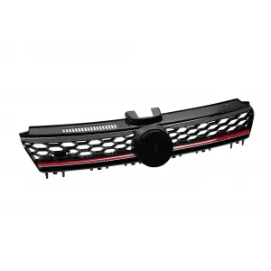 GTi grille suitable for VW Golf VII 2012-2019 for GTi bumper, without emblem opening