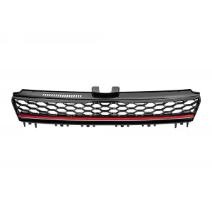 GTi grille suitable for VW Golf VII 2012-2017 for GTi bumper, without emblem opening
