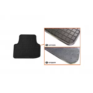 Mochete din cauciuc specifice, potrivite pentru Skoda Octavia sedan, wagon, Scout 2013-2019, set de 4 piese, culoare neagră-image-6216983