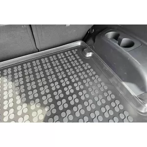 Covor de cauciuc pentru portbagaj de la Rezaw-Plast, potrivit pentru Hyundai Santa Fe după 2018, cu 7 locuri și cu rândul 3 de scaune pliat-image-6217492