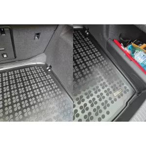 Rezaw-Plast gumi csomagtértálca Skoda Superb Liftback 4x4 2024-tól, állítható csomagtérpadlóhoz, 1 darabos, fekete-image-6218624