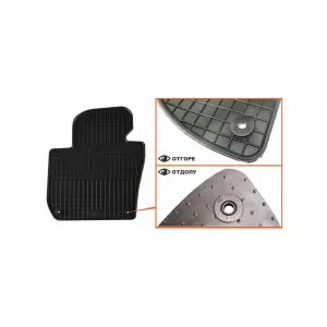 Mochete de cauciuc specifice, potrivite pentru Skoda Superb sedan, wagon 2008-2015, set de 4 piese, culoare neagră-image-6219412