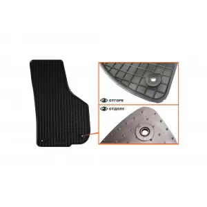 Mochete de cauciuc specifice, potrivite pentru Skoda Superb sedan, wagon 2008-2015, set de 4 piese, culoare neagră-image-6219413