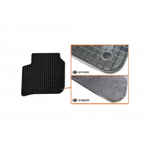 Mochete de cauciuc specifice, potrivite pentru Skoda Superb sedan, wagon 2008-2015, set de 4 piese, culoare neagră-image-6219414