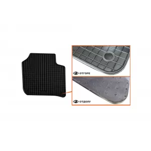 Mochete de cauciuc specifice, potrivite pentru Skoda Superb sedan, wagon 2008-2015, set de 4 piese, culoare neagră-image-6219415