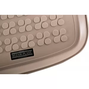Rubber trunk mat by Rezaw-Plast suitable for Volvo V70, XC70 2007-2016, beige