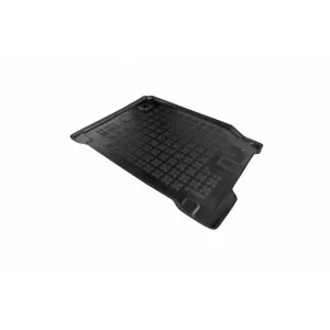 Covor de cauciuc pentru portbagaj de la Rezaw-Plast potrivit pentru Jeep Wrangler Unlimited JL 2018-2021, versiune cu podea de portbagaj ajustabilă 4xe PHeV, cu sistem audio Alpine, 4 uși, 1 bucată, n-image-6220025