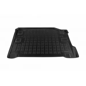 Covor de cauciuc pentru portbagaj de la Rezaw-Plast potrivit pentru Jeep Wrangler Unlimited JL 2018-2021, versiune cu podea de portbagaj ajustabilă 4xe PHeV, cu sistem audio Alpine, 4 uși, 1 bucată, n-image-6220027