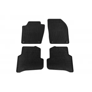 image-48-Specific rubber mats suitable for Skoda Fabia hatchback, wagon after 2015, 4-piece set, black color