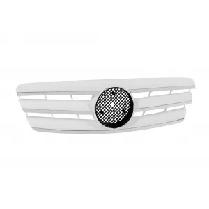Chrome/white grille suitable for Mercedes C-Class W203 2000-2007