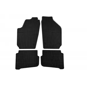 image-49-Specific rubber mats suitable for Skoda Fabia 1999-2007, 4-piece set, black color