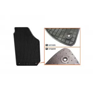 Mochete din cauciuc specifice, potrivite pentru Skoda Fabia 2007-2014, set de 4 piese, culoare neagră-image-6220259