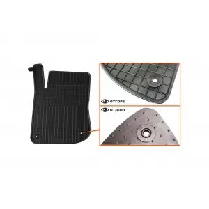 Mochete din cauciuc specifice, potrivite pentru Peugeot 208 2012-2019, 2008 2013-2019, set de 4 piese, culoare neagră-image-6220267