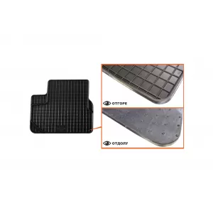 Mochete din cauciuc specifice, potrivite pentru Peugeot 208 2012-2019, 2008 2013-2019, set de 4 piese, culoare neagră-image-6220269