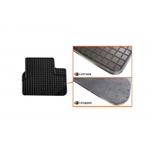 Mochete din cauciuc specifice, potrivite pentru Peugeot 208 2012-2019, 2008 2013-2019, set de 4 piese, culoare neagră-image-6220270