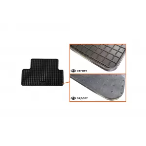Mochete din cauciuc specifice, potrivite pentru Peugeot 308 sedan 2013-2021, set de 4 piese, culoare neagră-image-6220332