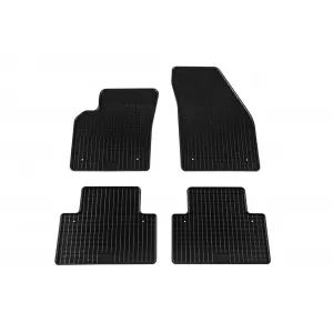 image-64-Specific rubber mats suitable for Volvo S40, V50 2004-2012, C30 2006-2012, 4-piece set, black color