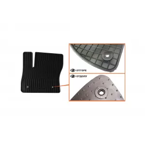 Mochete din cauciuc specifice, potrivite pentru Ford C-Max, Grand C-Max 2012-2015, set de 4 piese, culoare neagră-image-6220469