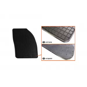 Mochete din cauciuc specifice, potrivite pentru Ford C-Max, Grand C-Max 2012-2015, set de 4 piese, culoare neagră-image-6220470