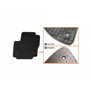 Mănuși din cauciuc specifice, potrivite pentru Ford Mondeo 2007-2014, set de 4 piese, culoare neagră-image-6220484