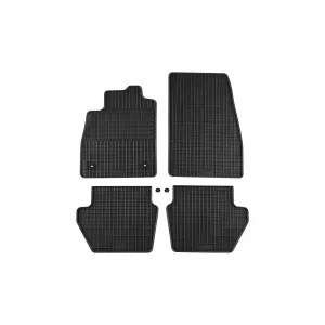 image-17-Specific rubber mats suitable for Ford Fiesta after 2017, 4-piece set, black color
