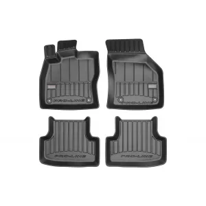 image-29-Specific rubber mats from Frogum 3D ProLine series suitable for Volkswagen Golf VII 2012-2019, T-roc after 2018, Seat Leon after 2012, 4-piece set, black color, with 24-month warranty