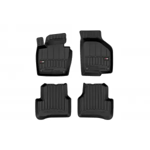 image-30-Specific rubber mats suitable for Volkswagen Passat B6, B7 2005-2014, CC 2008-2017, 4-piece set, black color, with 24-month warranty