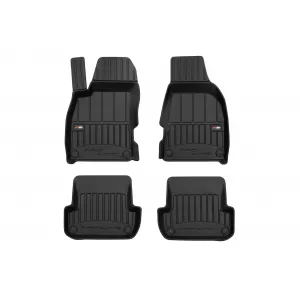 image-31-Specific rubber mats suitable for Audi A4 B7 2005-2008, Seat Exeo 2009-2013 from Frogum 3D ProLine series, 4-piece set, black color, with 24-month warranty.