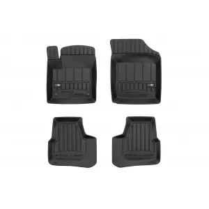 image-39-Specific rubber mats suitable for Volkswagen UP, Seat Mii, Skoda Citigo after 2011, 4-piece set, black color, with 24-month warranty
