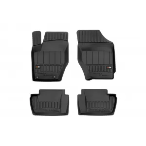 image-50-Specific rubber mats suitable for Citroen C4 I 2004-2010, 4-piece set, black color, with 24-month warranty from Frogum 3D ProLine series.