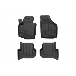 image-53-Specific rubber mats suitable for Skoda Yeti 2009-2017 from Frogum 3D ProLine series, 4-piece set, black color, with 24-month warranty