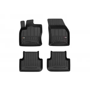 image-55-Specific rubber mats suitable for Volkswagen Tiguan after 2015, 4-piece set, black color, with 24-month warranty