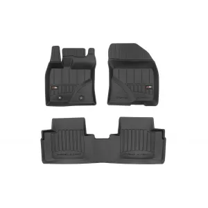 image-60-Specific rubber mats from Frogum 3D ProLine series suitable for Toyota Avensis 2009-2018, 3-piece set, black color, with 24-month warranty