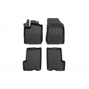 image-73-Specific rubber mats suitable for Dacia Logan II MCV after 2014, 4-piece set, black color, with 24-month warranty