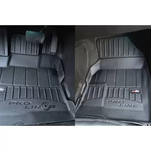 Mănuși de cauciuc specifice, potrivite pentru Chevrolet Captiva 2006-2015, set de 3 piese, culoare neagră, cu garanție de 24 de luni din seria Frogum 3D ProLine.-image-6221041