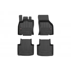 image-76-Specific rubber mats suitable for Volkswagen Arteon after 2017, 4-piece set, black color, with 24-month warranty