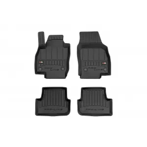 image-77-Specific rubber mats suitable for Volkswagen Polo VI, Seat Ibiza, Seat Arona after 2017, Skoda Fabia after 2021, 4-piece set, black color, with 24-month warranty