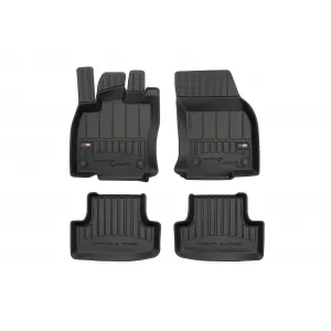 image-79-Specific rubber mats suitable for Audi Q2 after 2016, 4-piece set, black color, with 24-month warranty