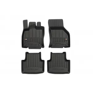 image-2-Specific rubber mats suitable for Volkswagen Passat B8 sedan, wagon, Alltrack after 2014, 4-piece set, black color, with 24-month warranty