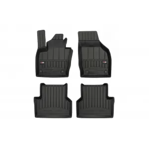 image-6-Specific rubber mats suitable for Audi Q3 2011-2018, 4-piece set, black color, with 24-month warranty
