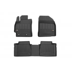image-10-Specific rubber mats suitable for Toyota Corolla XI E160 2013-2019, 4-piece set, black color, with 24-month warranty