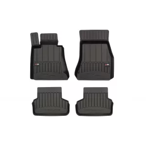 image-11-Specific rubber mats suitable for BMW 5 Series G30, G31 after 2017, 4-piece set, black color, with 24-month warranty