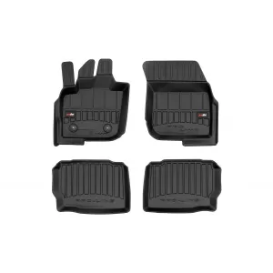 image-12-Specific rubber mats suitable for Ford Mondeo 2015-2022, 4-piece set, black color, with 24-month warranty from Frogum 3D ProLine series.