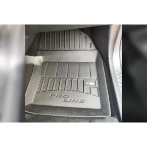Mănuși de cauciuc specifice din seria Frogum 3D ProLine, potrivite pentru Toyota C-HR Hybrid 2016-2023, după 2023, nu sunt potrivite pentru PHEV, set de 4 piese, culoare neagră, cu garanție de 24 de l-image-6221159