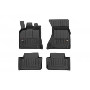 image-16-Specific rubber mats suitable for Porsche Macan 2014-2020, 4-piece set, black color, with 24-month warranty from Frogum 3D ProLine series.