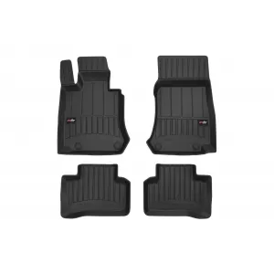 Covorașe din cauciuc specifice, potrivite pentru Mercedes GLC X253, GLC Coupe C253 2015-2022, set de 4 piese, culoare neagră, cu garanție de 24 de luni-image-6221174