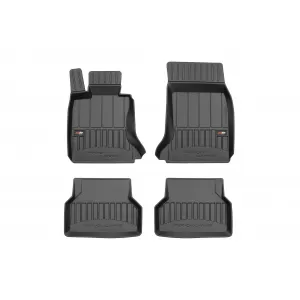 image-20-Specific rubber mats suitable for BMW 5 Series E60, E61 2003-2010, 4-piece set, black color, with 24-month warranty