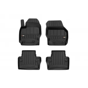 image-24-Specific rubber mats suitable for Volvo V70, S80 2007-2016, XC70 2014-2016, 4-piece set, black color, with 24-month warranty